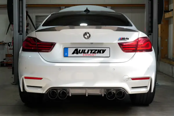 Aulitzky Exhaust | ECE Klappenabgasanlage 3" (76mm) ab Kat/OPF | BMW M3/M4 inkl. Competition/CS (F80/F82/F83) S55 – Bild 11